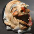 Lot 072 - Vintage Figural Open-Mouth Man Ceramic Ashtray with Bee on Nose, Made in Japan, 3-1/4" H