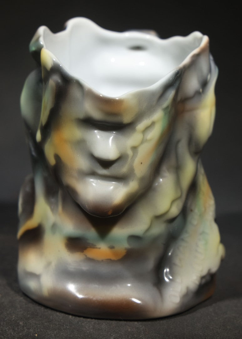 Antique Royal Bayreuth Porcelain "Old Man of the Mountain" Figural Creamer, Bavaria, Germany