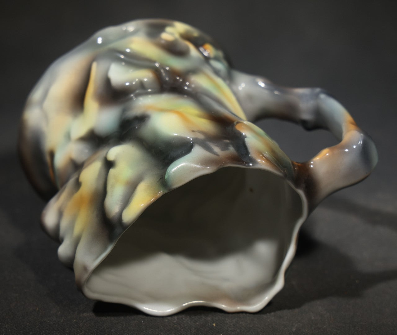 Antique Royal Bayreuth Porcelain "Old Man of the Mountain" Figural Creamer, Bavaria, Germany