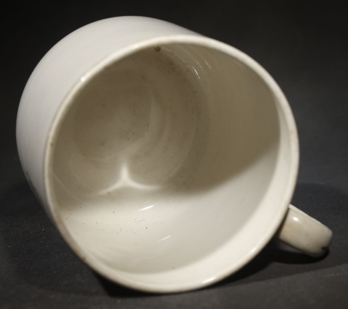 Vintage English Motto Mug, "I Am Not Greedy but I Want Enough," Gold Trim, Made in England