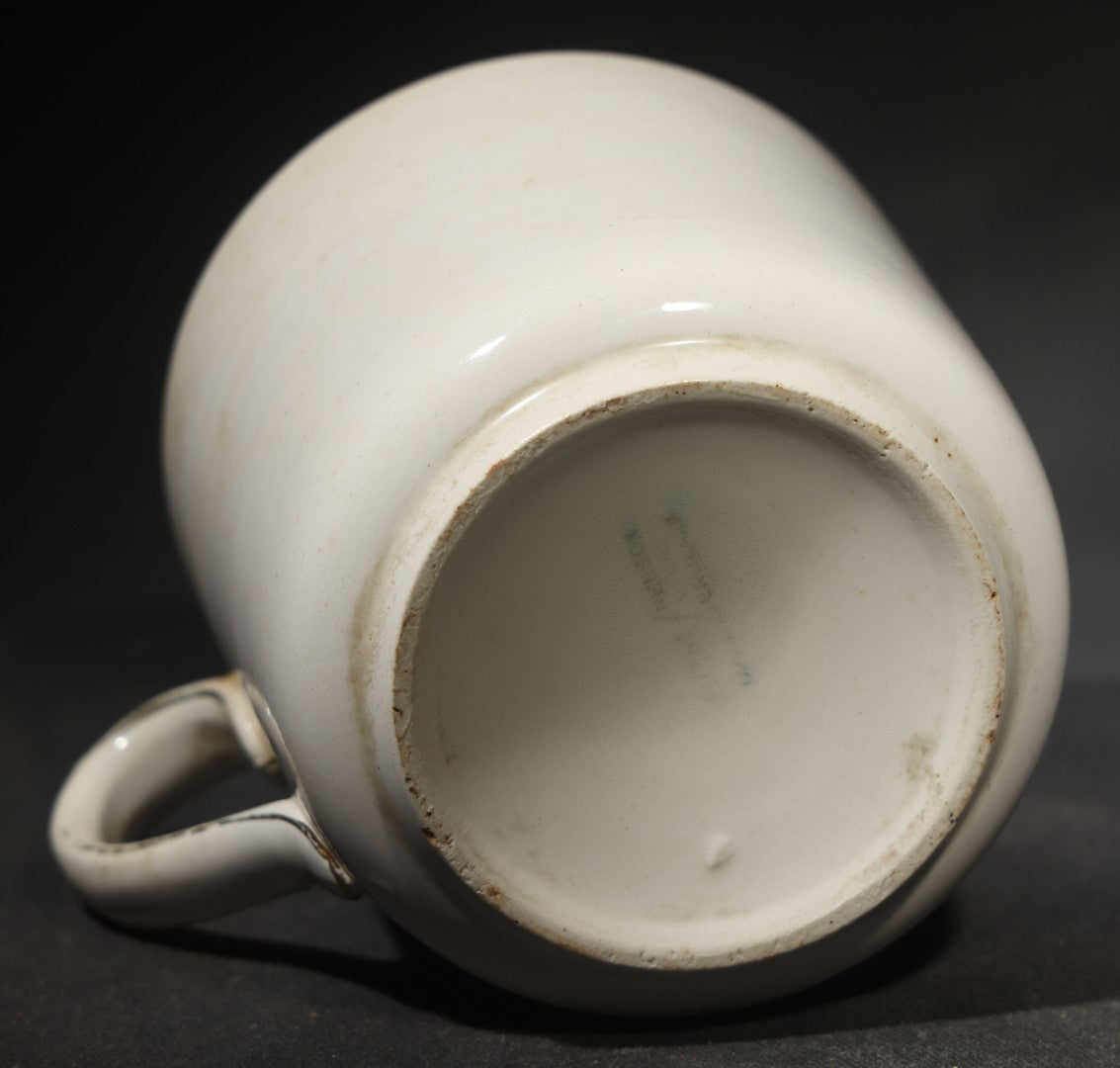Vintage English Motto Mug, "I Am Not Greedy but I Want Enough," Gold Trim, Made in England