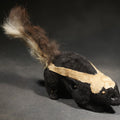 Lot 100 - Vintage Wind-Up Plush Skunk Toy with Fur Tail, Made in Occupied Japan, Circa 1945-1952, Not Tested / Not Working, 5-1/2" L