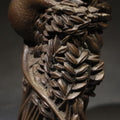 Lot 112 - Vintage Cast Resin Field Mouse Figure on a Sheaf of Grain with Leaves, by Richard Fisher, 6" H
