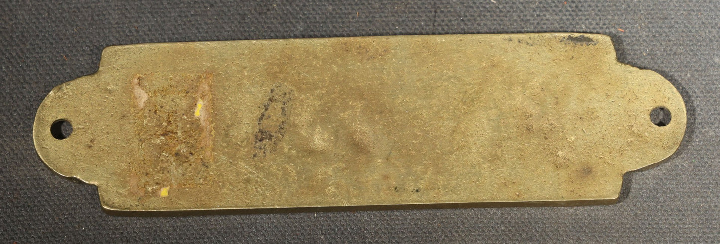 Vintage Brass "PRIVATE" Door Plaque