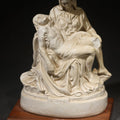 Lot 116 - Vintage Michelangelo "Pieta" Souvenir Figurine from the 1964-65 New York World's Fair Vatican Pavilion on Wood Base, Chipped, 6" H
