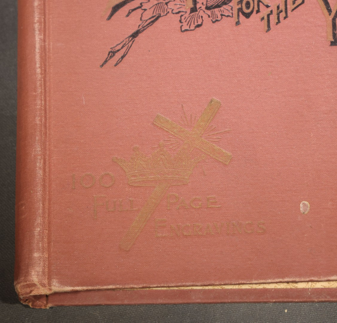 "A Short Life of Christ for the Young" Antique Illustrated Religious Book by Cunningham Geikie, D.D., with 100 Full-Page Engravings by Alexandre Bida, Published by Henry Neil, Philadelphia, Pennsylvania, Poor Condition