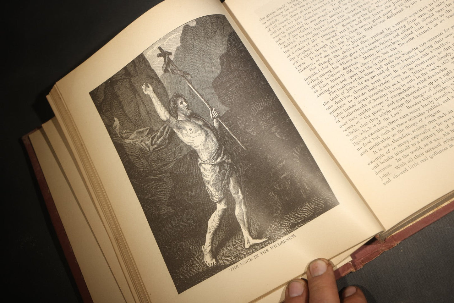 "A Short Life of Christ for the Young" Antique Illustrated Religious Book by Cunningham Geikie, D.D., with 100 Full-Page Engravings by Alexandre Bida, Published by Henry Neil, Philadelphia, Pennsylvania, Poor Condition