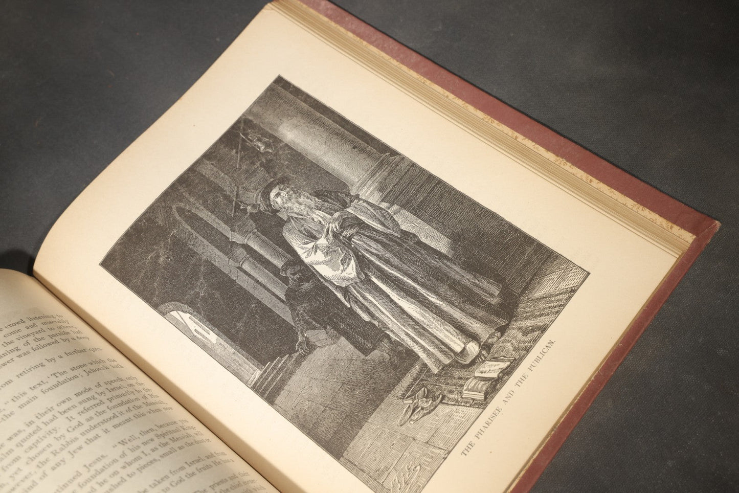 "A Short Life of Christ for the Young" Antique Illustrated Religious Book by Cunningham Geikie, D.D., with 100 Full-Page Engravings by Alexandre Bida, Published by Henry Neil, Philadelphia, Pennsylvania, Poor Condition