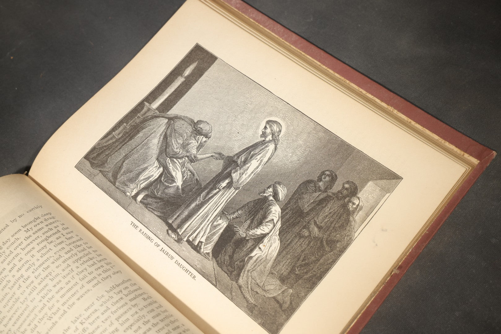 "A Short Life of Christ for the Young" Antique Illustrated Religious Book by Cunningham Geikie, D.D., with 100 Full-Page Engravings by Alexandre Bida, Published by Henry Neil, Philadelphia, Pennsylvania, Poor Condition