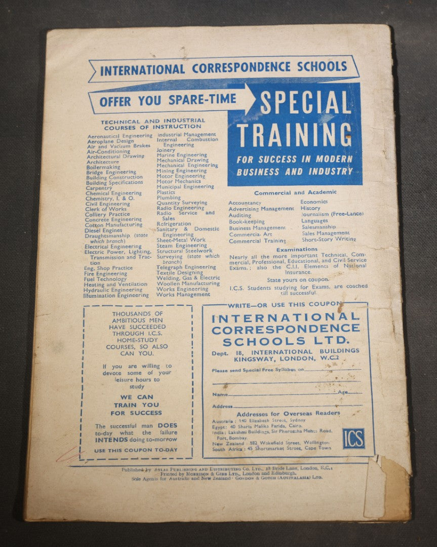 Vintage "Black Mask" Pulp Detective Magazine, Vol. VI, No. 7, British Edition, August 1948, Published by Atlas Publishing and Distributing Co. Ltd., London