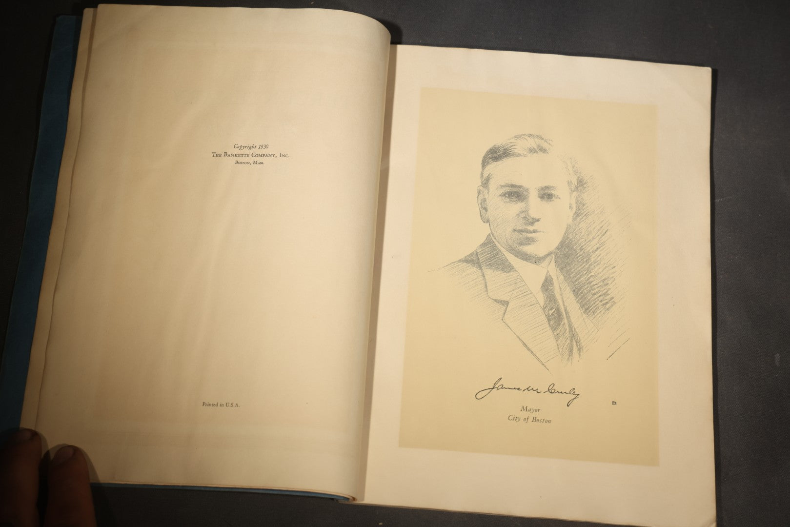 "The Tercentenary Art Book of Boston" Vintage Illustrated Boston 300th Anniversary Commemorative Booklet, 1630-1930, Published by The Bankette Company Inc., Boston, Massachusetts, Presented by The Boston Five Cents Savings Bank