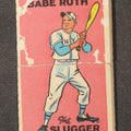 Lot 123 - Vintage 1966 Topps Comic Book Foldees Card No. 12, Wonder Woman "The Amazon," Wanda "The Witch," And Babe Ruth "The Slugger," With D.C. Comics Character Portraits, National Periodical Publications Inc., 2-1/2" H