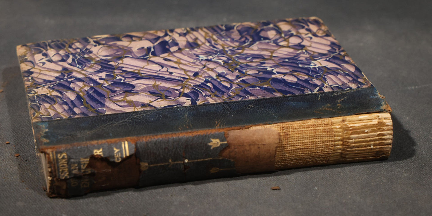 "Confessions of an English Opium-Eater" Antique Book by Thomas De Quincey, Edited by Richard Garnett, with Frontispiece Portrait, Published by Hurst & Company, New York