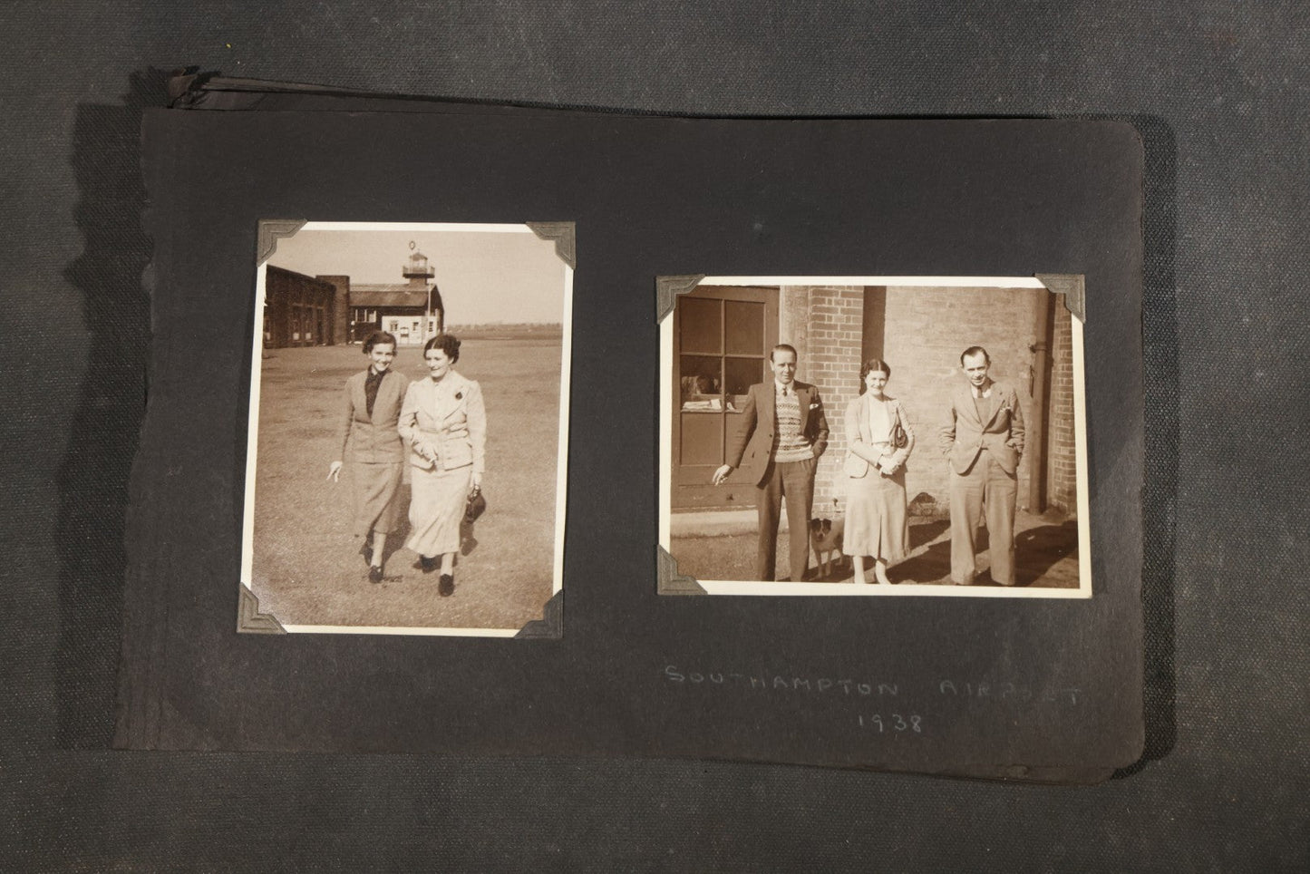 Partial 1920s Snapshot Album with Motorcycle