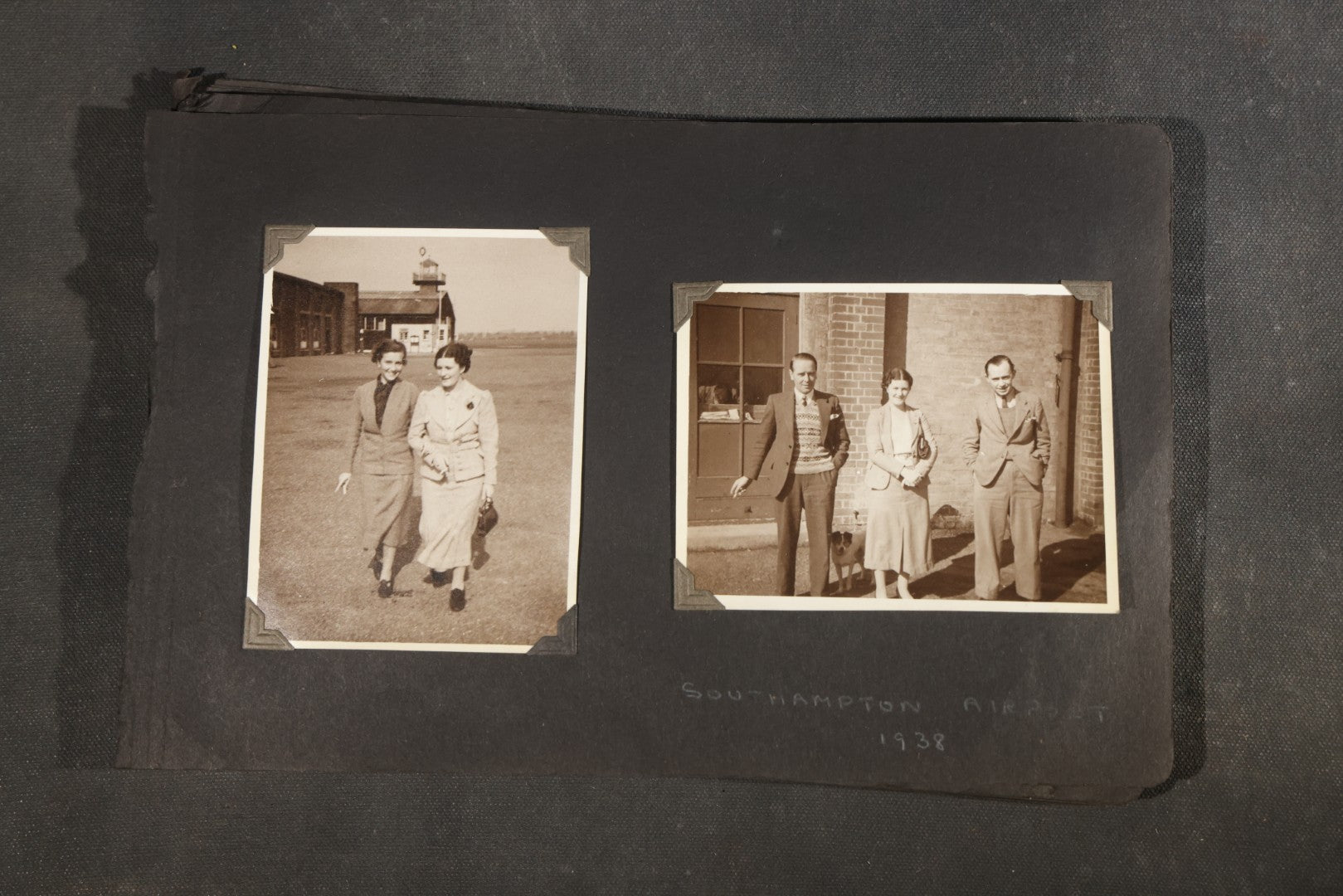 Partial 1920s Snapshot Album with Motorcycle