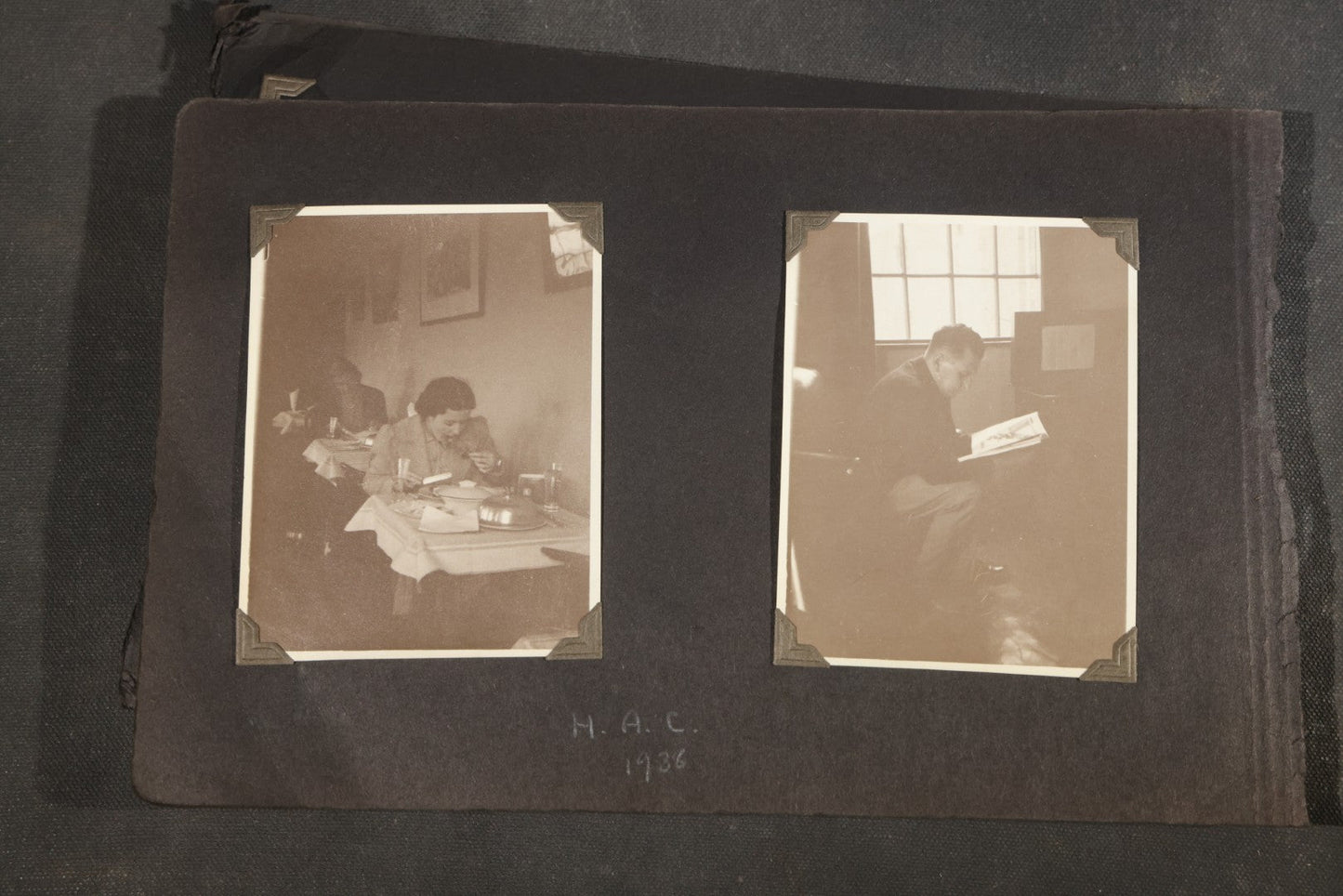 Partial 1920s Snapshot Album with Motorcycle