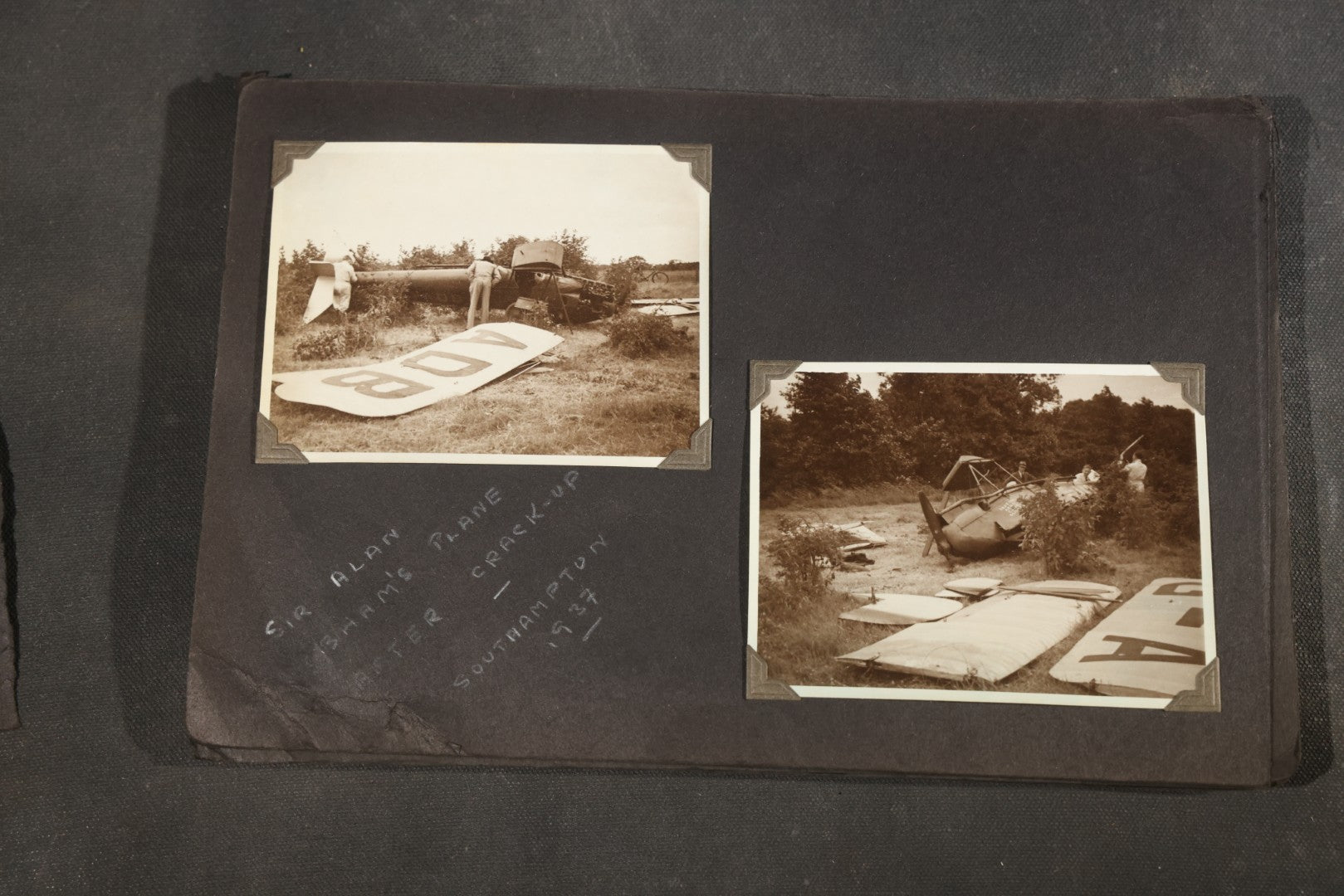 Partial 1920s Snapshot Album with Motorcycle