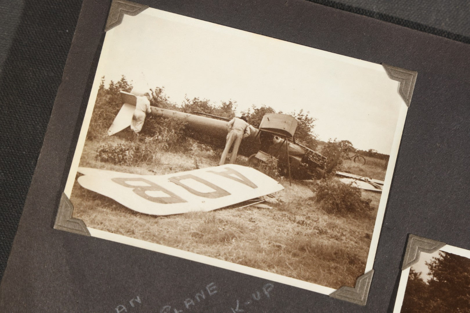 Partial 1920s Snapshot Album with Motorcycle