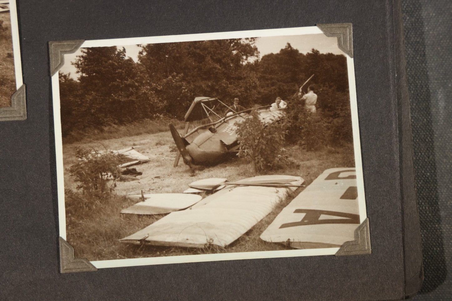 Partial 1920s Snapshot Album with Motorcycle