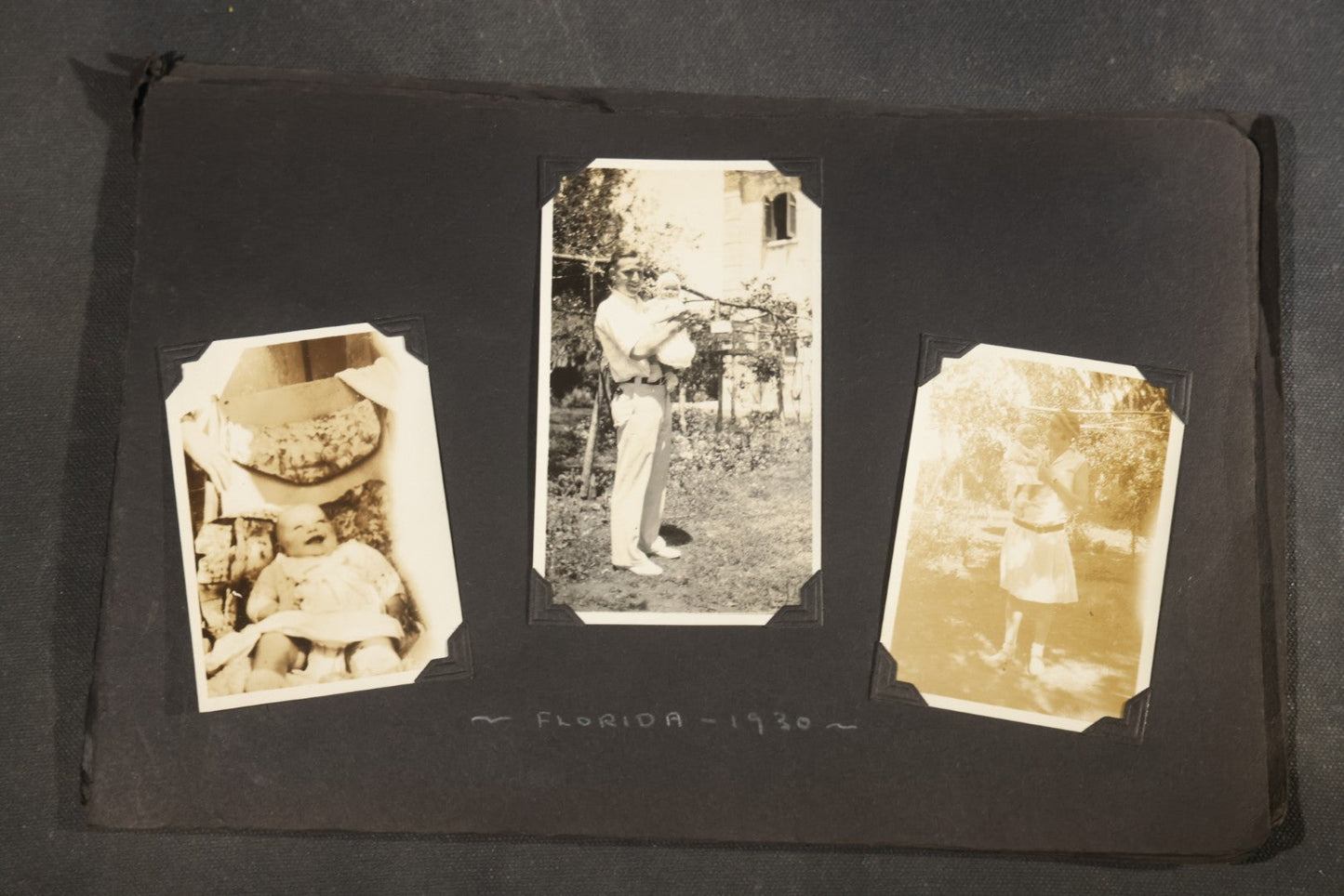 Partial 1920s Snapshot Album with Motorcycle
