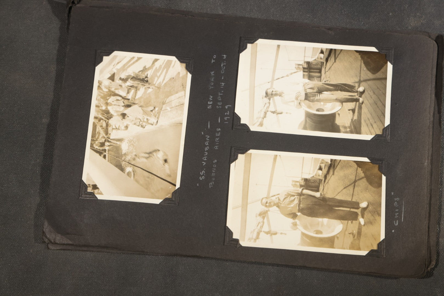 Partial 1920s Snapshot Album with Motorcycle