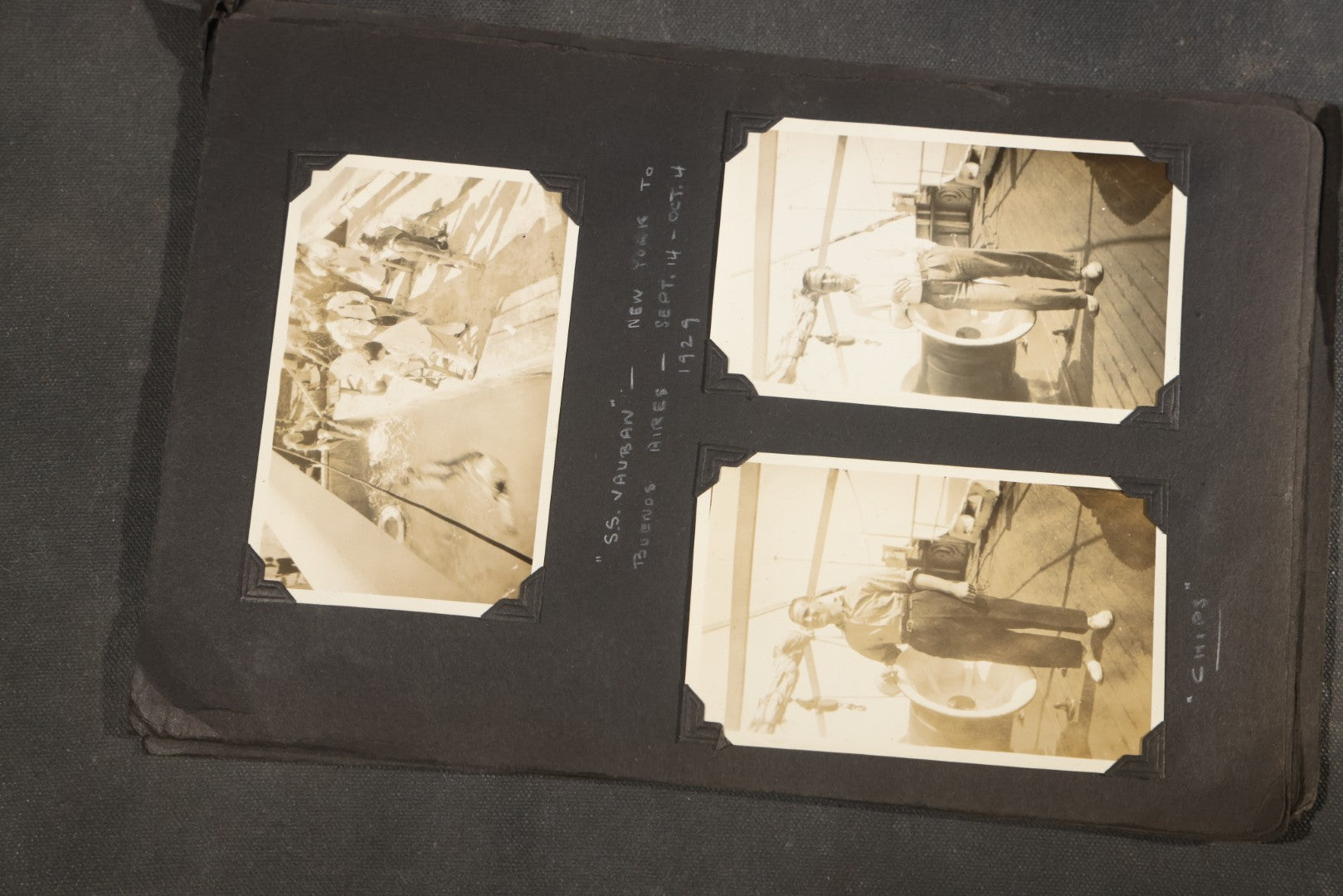 Partial 1920s Snapshot Album with Motorcycle