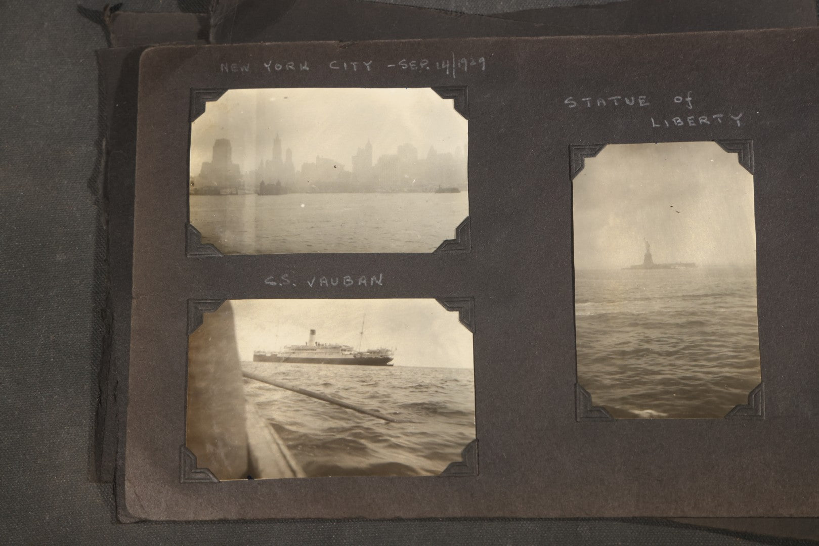 Partial 1920s Snapshot Album with Motorcycle