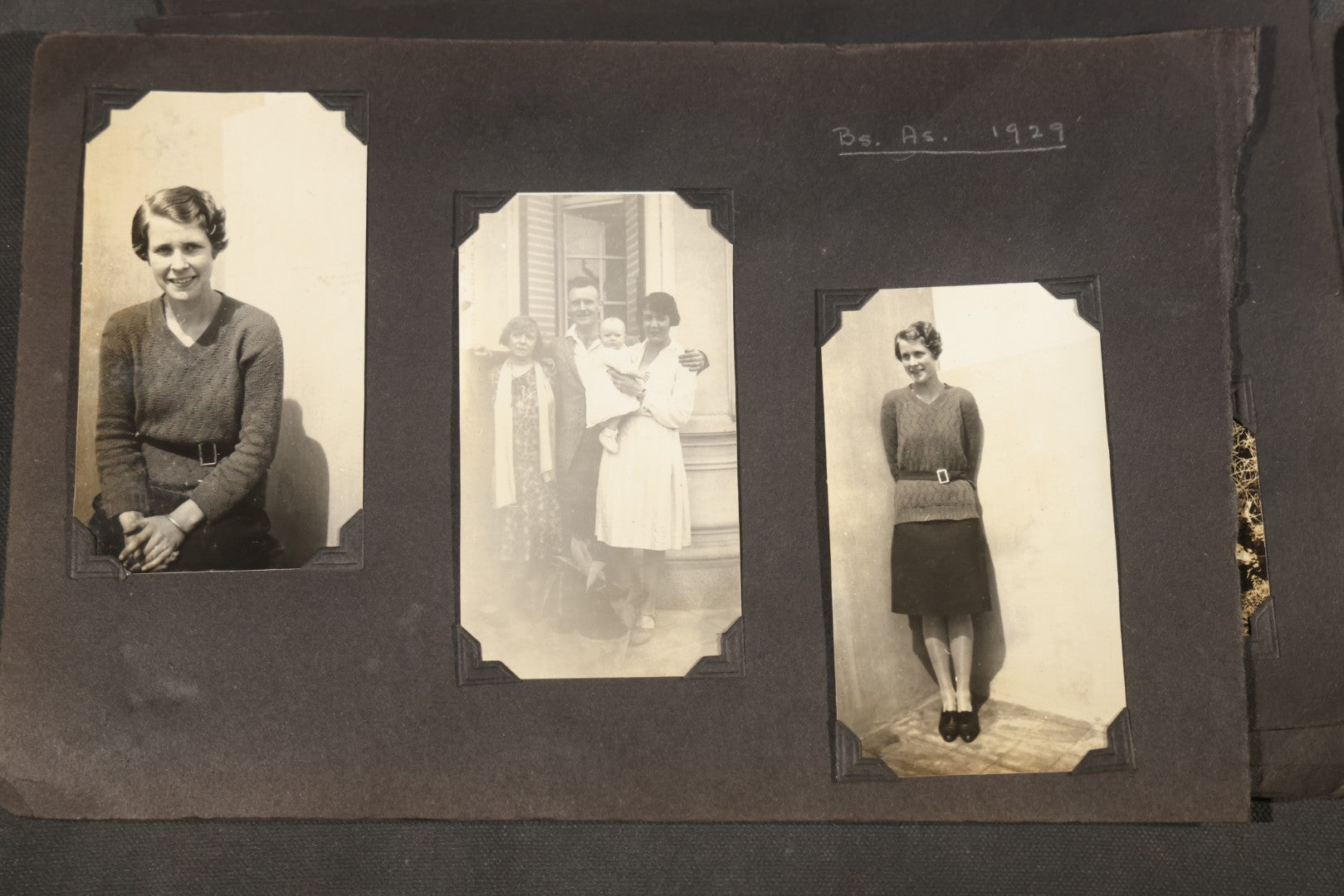 Partial 1920s Snapshot Album with Motorcycle