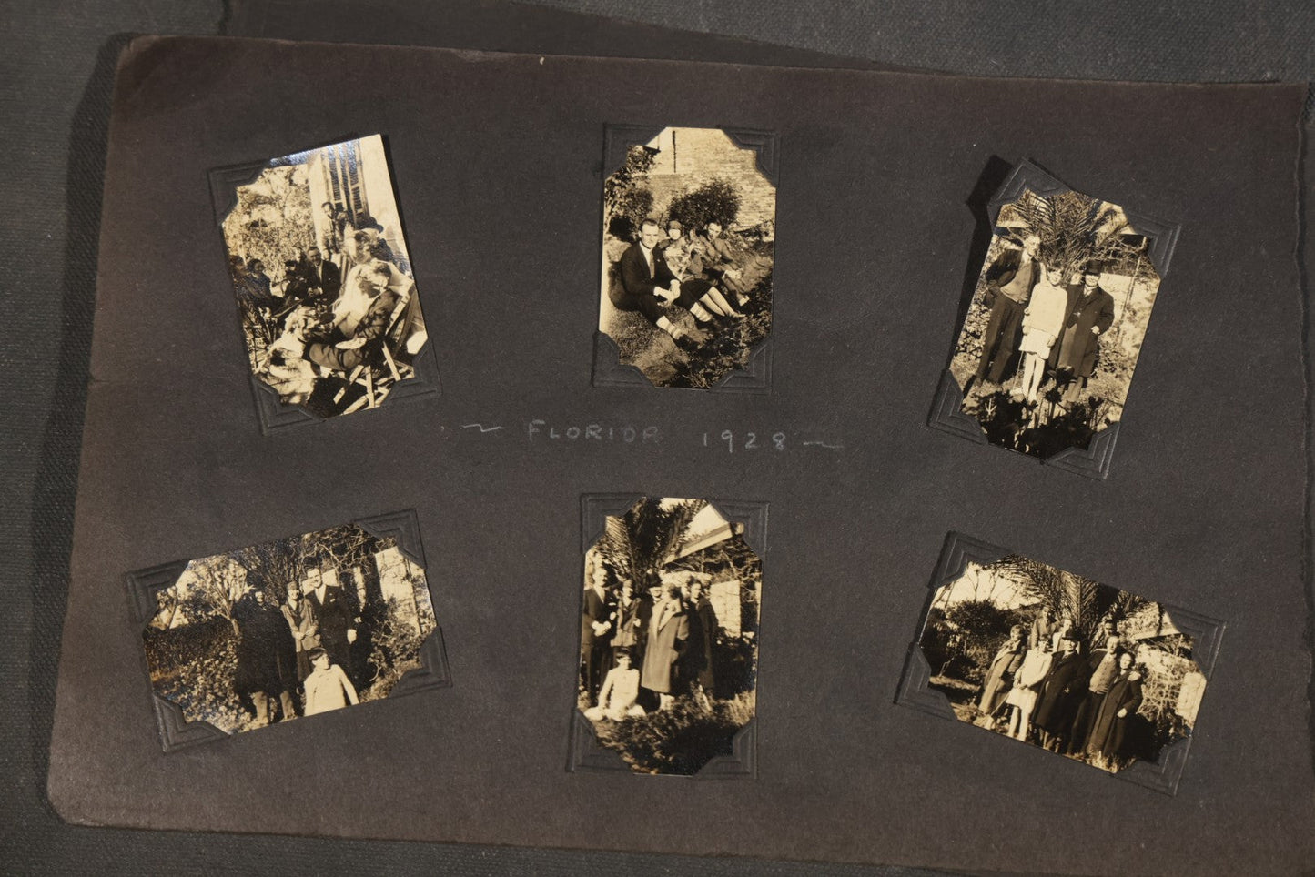 Partial 1920s Snapshot Album with Motorcycle