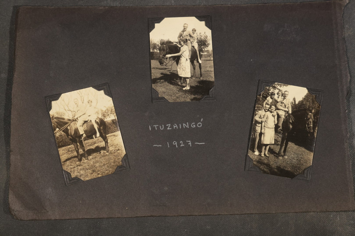 Partial 1920s Snapshot Album with Motorcycle