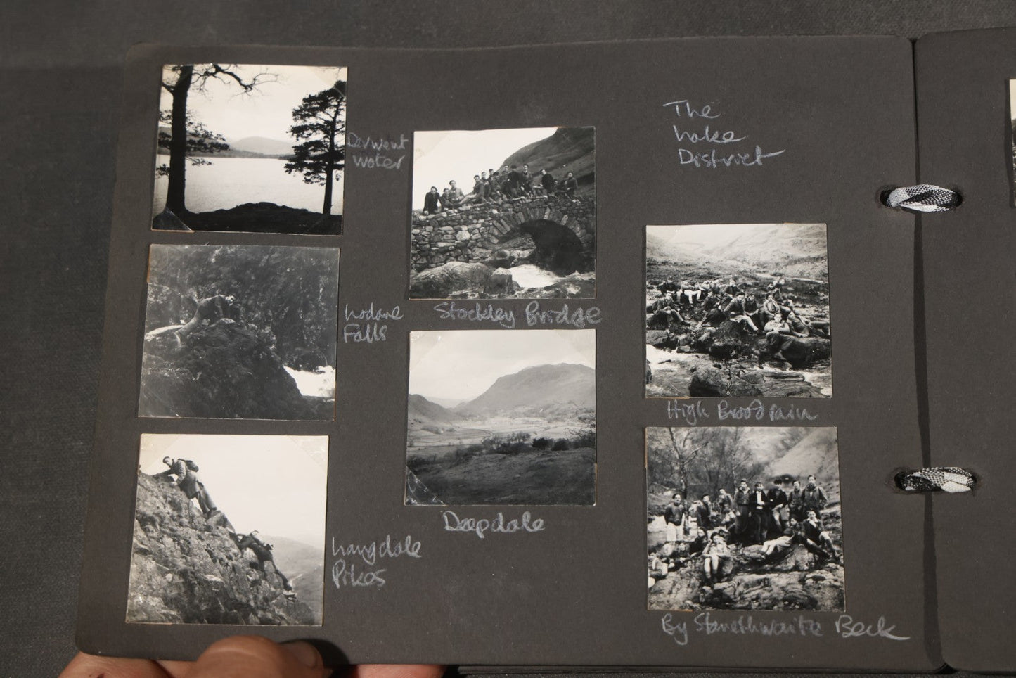 Vintage Snapshot Photo Album Containing 200+ Photographs, English and French Travel, Churches, Villages, Chartres Cathedral, Leicestershire, and French Countryside, Circa 1940s-1950s