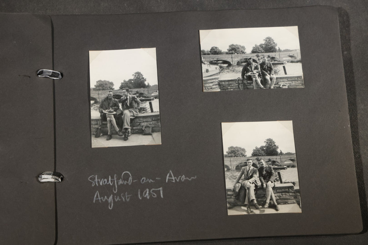Vintage Snapshot Photo Album Containing 200+ Photographs, English and French Travel, Churches, Villages, Chartres Cathedral, Leicestershire, and French Countryside, Circa 1940s-1950s