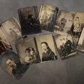 Lot 135 - Grouping of 11 Antique Tintype Photographs, Portraits of Men, Women, Children, Couples, and Family Groups