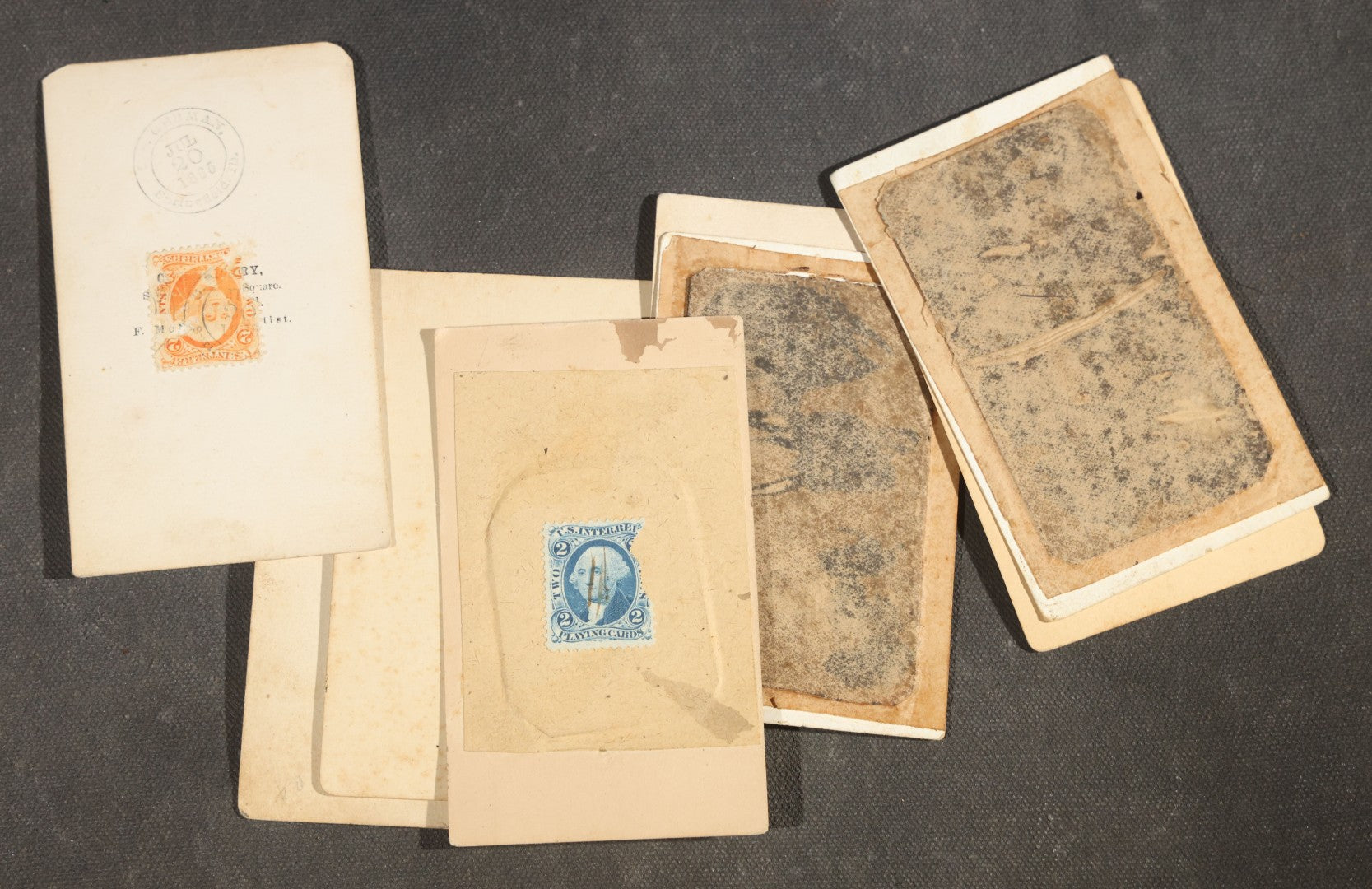 Grouping of Nine Antique Photographs including Two Tintype Photographs and Seven Carte de Visite C.D.V. Portraits, Babies, Children, Young Men, and Young Woman, One by Dunlap, Chillicothe, Missouri