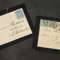 Lot 146 - Pair of Antique French Mourning Correspondence with Black-Bordered Envelopes and Letters, Addressed to Gonfaron, Var and Chateaudun, Circa 1890s-1907