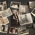 Lot 152 - Grouping of 15 Antique and Vintage Snapshot Photographs, Family Portraits, Children, Baby, Couples, and Automobile