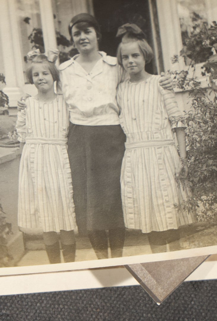 Grouping of 15 Antique and Vintage Snapshot Photographs, Family Portraits, Children, Baby, Couples, and Automobile