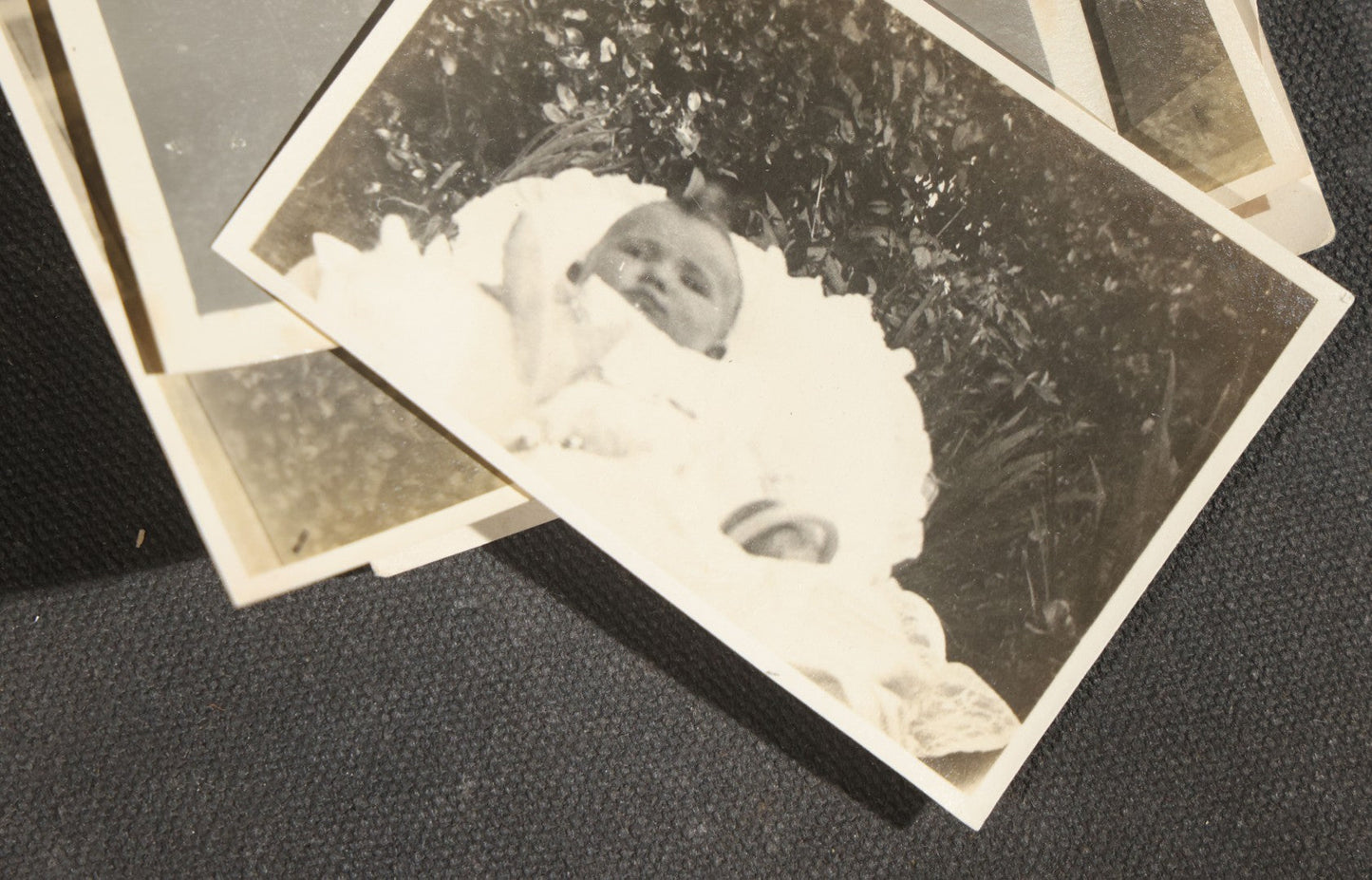 Grouping of 15 Antique and Vintage Snapshot Photographs, Family Portraits, Children, Baby, Couples, and Automobile
