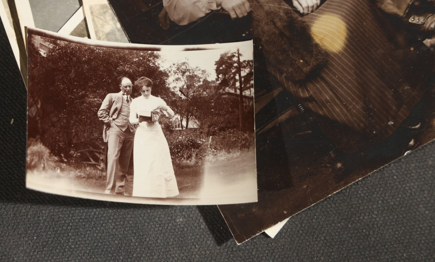 Grouping of 15 Antique and Vintage Snapshot Photographs, Family Portraits, Children, Baby, Couples, and Automobile