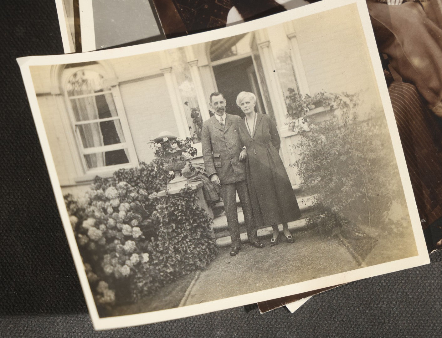 Grouping of 15 Antique and Vintage Snapshot Photographs, Family Portraits, Children, Baby, Couples, and Automobile