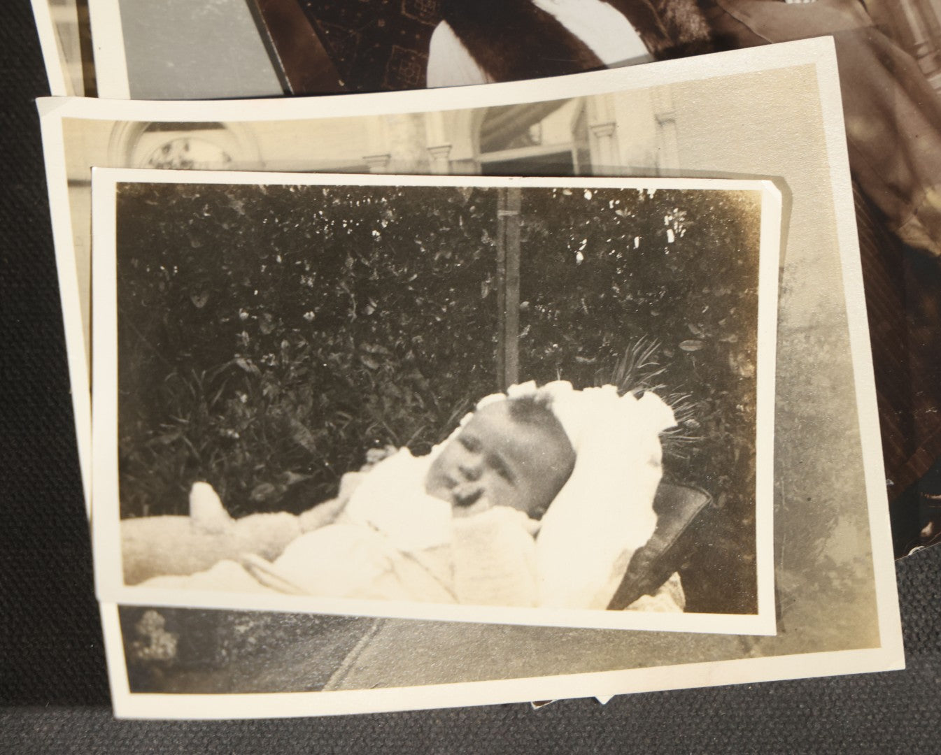 Grouping of 15 Antique and Vintage Snapshot Photographs, Family Portraits, Children, Baby, Couples, and Automobile