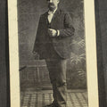 Lot 153 - Antique Trade Card for Ammi Fike, Auctioneer and Veterinary Surgeon, Peabody, Kansas, with Photographic Portrait, Circa 1902