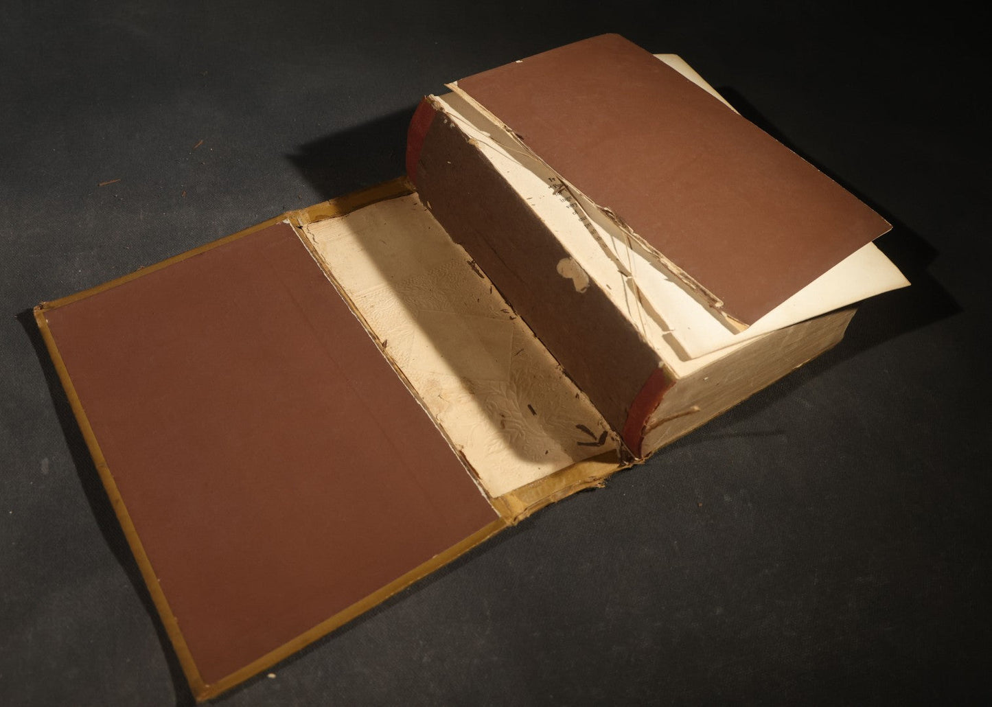 Trio of Antique "Dickens' Works" Illustrated Books including "The Pickwick Club," "Bleak House," and "A Tale of Two Cities," Published by Porter & Coates, Philadelphia, Pennsylvania, Poor Condition