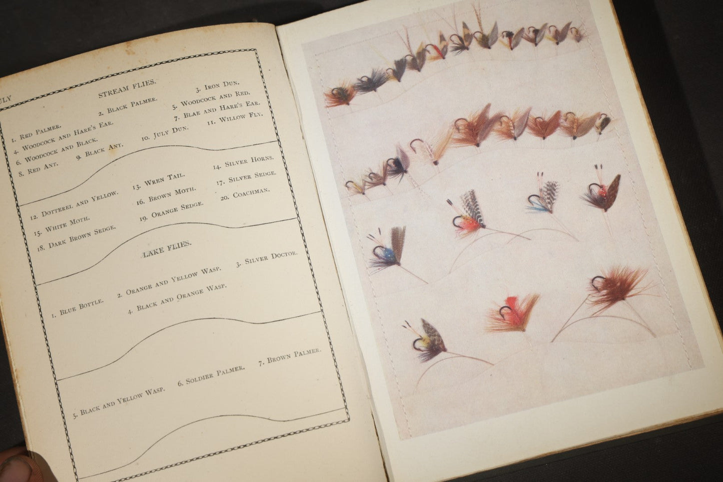 "Trout Fishing" Antique Fly Fishing Book by W. Earl Hodgson with Color Fly Plates and H. L. Rolfe Frontispiece, Published by Adam and Charles Black, London, 1904