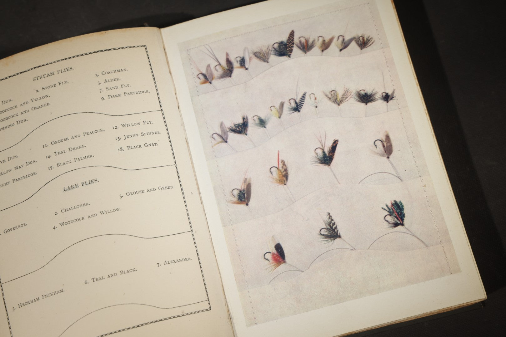 "Trout Fishing" Antique Fly Fishing Book by W. Earl Hodgson with Color Fly Plates and H. L. Rolfe Frontispiece, Published by Adam and Charles Black, London, 1904
