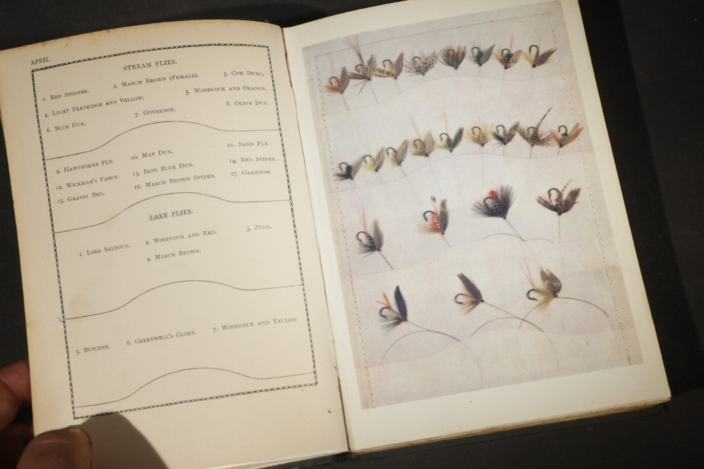"Trout Fishing" Antique Fly Fishing Book by W. Earl Hodgson with Color Fly Plates and H. L. Rolfe Frontispiece, Published by Adam and Charles Black, London, 1904