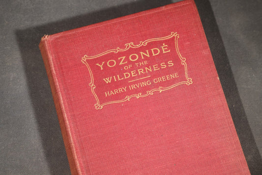 "Yozonde of the Wilderness" Antique Fiction Book by Harry Irving Greene with Color Frontispiece, Published by Desmond FitzGerald Inc., New York, 1916