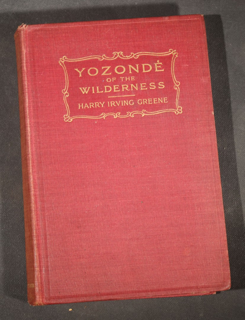 "Yozonde of the Wilderness" Antique Fiction Book by Harry Irving Greene with Color Frontispiece, Published by Desmond FitzGerald Inc., New York, 1916