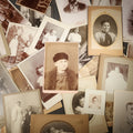 Lot 182 - Grouping of 35+ Antique Cabinet Card and Board-Mounted Photographs Including Schoolroom Interior and Posed Couple in Fur Coats