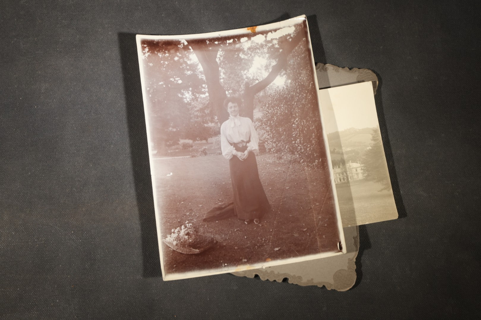 Grouping of 30+ Antique Board-Mounted, Cabinet Card, and Unmounted Photographs including Victorian and Edwardian Portraits, Landscapes, and Group Scenes